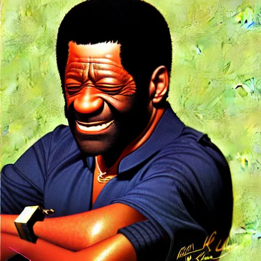 Prompt: al green by clyde caldwell, ilya kuvshinov, rossdraw, very detailed