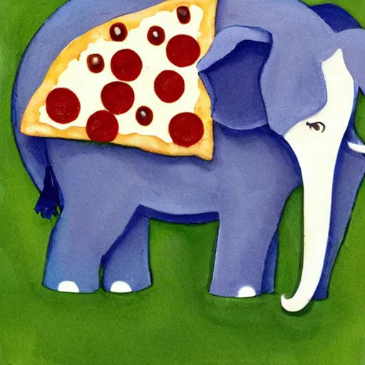 Image similar to Pizza, Elephant