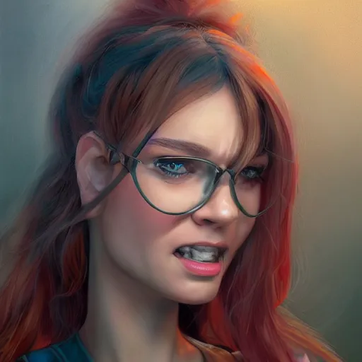 Image similar to teteaclaquestv from youtube caricature, artgem, digital painting, color painting, hyperrealistic, concept art, oil painting, masterpiece, concept art, trending on deviantart, realistic and detailed face, highly detailed, high quality, 8 k, soft lighting, fancy colors, fantasy, cinematic, high coherence