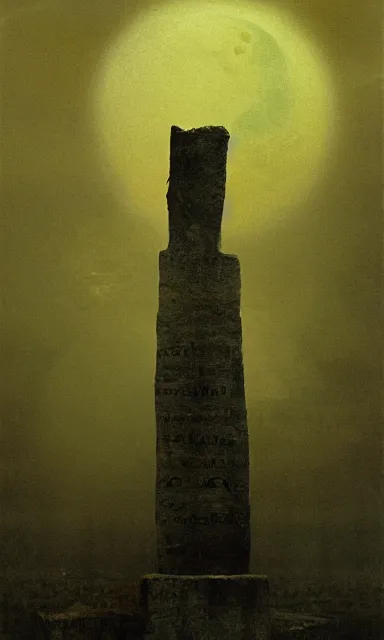 Prompt: raven standing on tombstone, midnight colors, photograph taken by giger and beksinski and death fog and decaying megacity