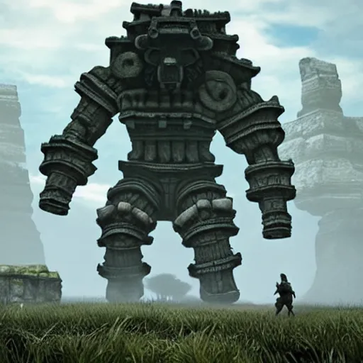 Prompt: shadow of the colossus