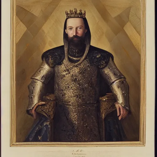 Prompt: royal portrait of King Alaric Vanvelsor