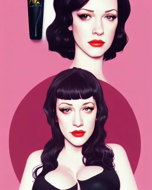 Prompt: kat dennings christina hendricks jennifer tilly, by wlop and ilya kuvshinov and artgerm, gorgeous beautiful, stunning, deviant