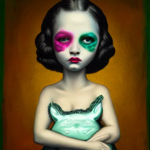 Prompt: artwork in the style of Mark Ryden