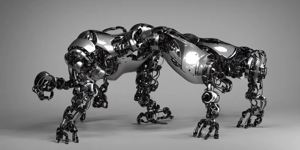 Image similar to photo of cybermorphic robotic animal