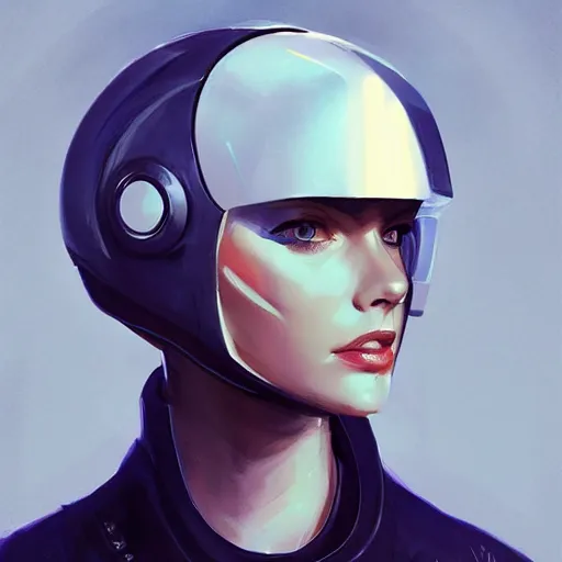 Prompt: concept art of scifi scientist with helmet by jama jurabaev, brush stroke, trending on artstation, upper half portrait, symmetry, headpiecehigh quality, extremely detailed