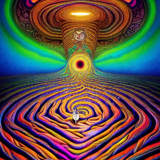 Image similar to An extremely psychedelic abstract illustration of an eye shaped labyrinth maze, colorful, surreal, dramatic lighting, magic mushrooms, psilocybin, LSD, detailed, intricate, elegant, highly detailed, digital painting, artstation, concept art, smooth, sharp focus, illustration, art by Krenz Cushart and Artem Demura and alphonse mucha