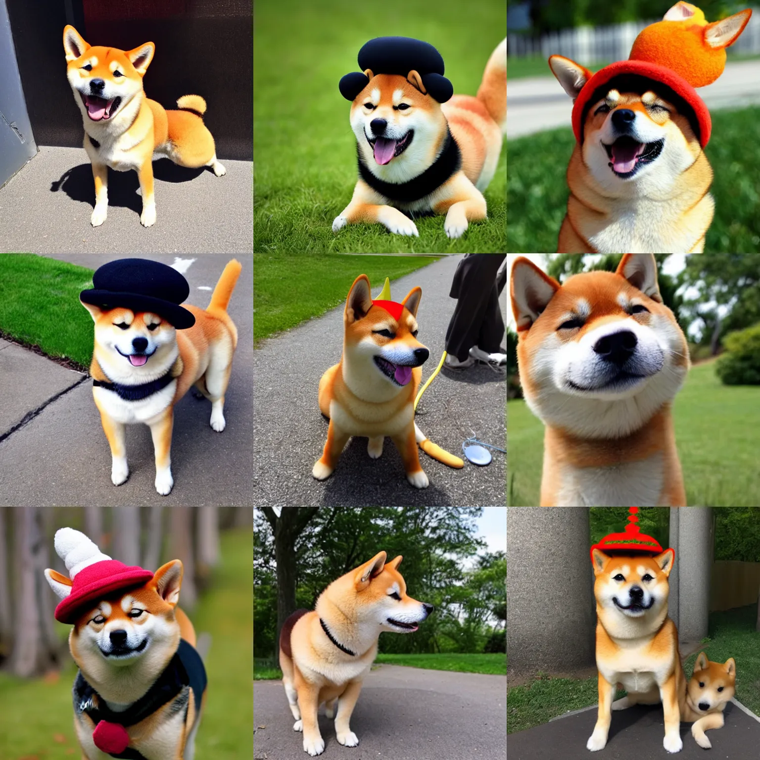shiba inu wearing funny hat, 4k | Stable Diffusion | OpenArt