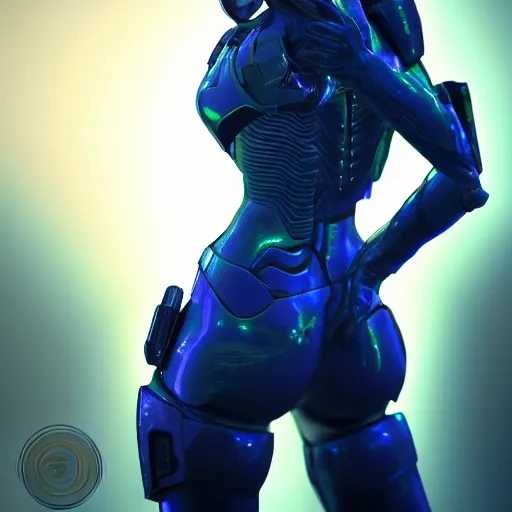 Prompt: Cortana From Halo, gorgeous beautiful holographic woman, standing in a contrapposto pose against a black background, Detailed, 8K, RAW, featured in artstation, octane render, cinematic, elegant, intricate