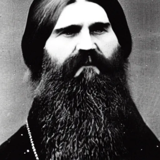 Image similar to Ra ra Rasputin Lover of the Russian queen There was a cat that really was gone Ra ra Rasputin Russia's greatest love machine It was a shame how he carried on