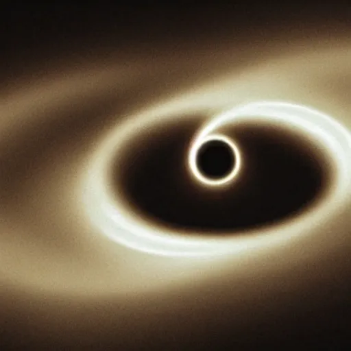 Prompt: first ever photo of a real black hole