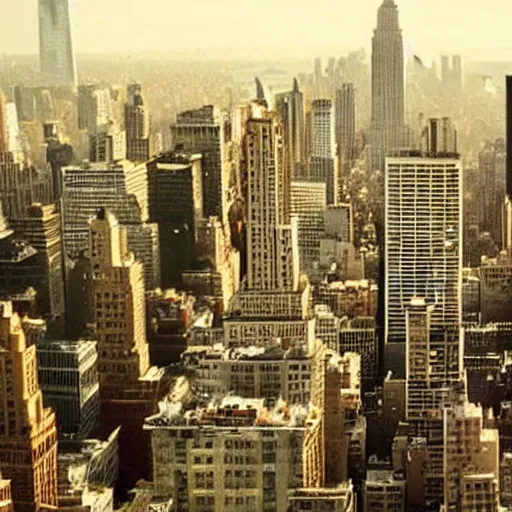 Prompt: New York city in the movie Inception, professional cinematography, CGI