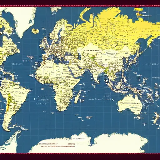 Image similar to detailed and accurate full map of the world