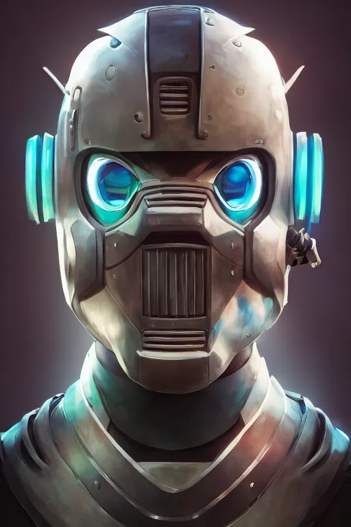 Image similar to epic mask helmet robot ninja portrait stylized as fornite style game design fanart by concept artist gervasio canda, behance hd by jesper ejsing, by rhads, makoto shinkai and lois van baarle, ilya kuvshinov, rossdraws global illumination radiating a glowing aura global illumination ray tracing hdr render in unreal engine 5