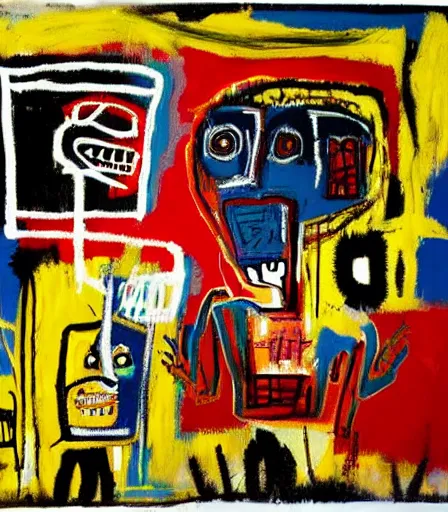 Image similar to impressive high quality high detail painting by jean - michel basquiat, hd,