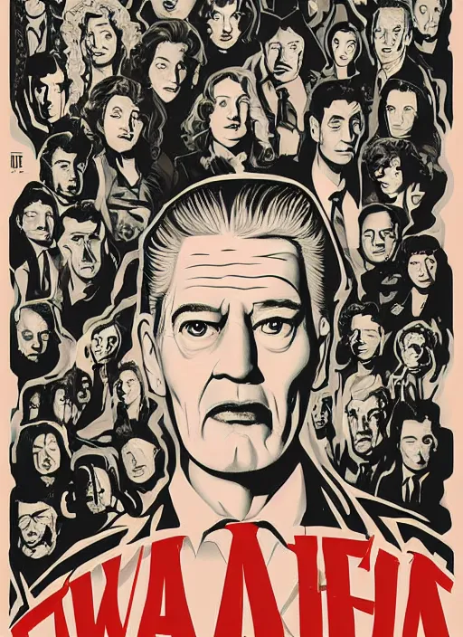Image similar to twin peaks movie poster art by guy davis