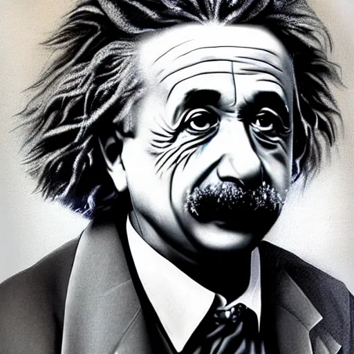 Image similar to albert einstein by jessica oyhenart