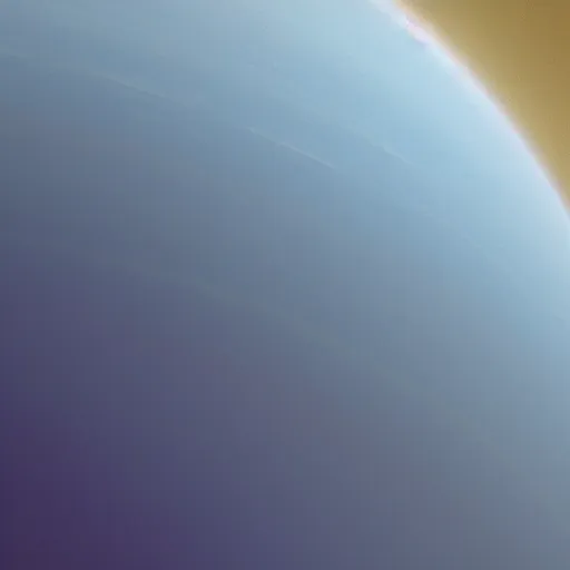 Prompt: Ground view of the clouds of the planet Uranus, sharp, endless horizon, award winning photography