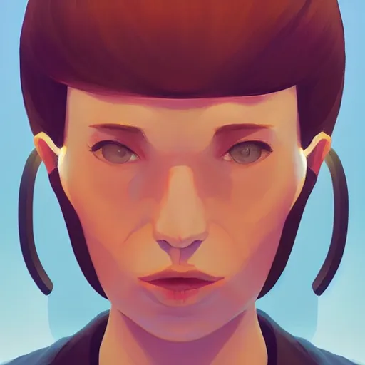 Image similar to face icon stylized minimalist atari, loftis, cory behance hd by jesper ejsing, by rhads, makoto shinkai and lois van baarle, ilya kuvshinov, rossdraws global illumination