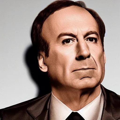 Image similar to apple with the shape of saul goodman
