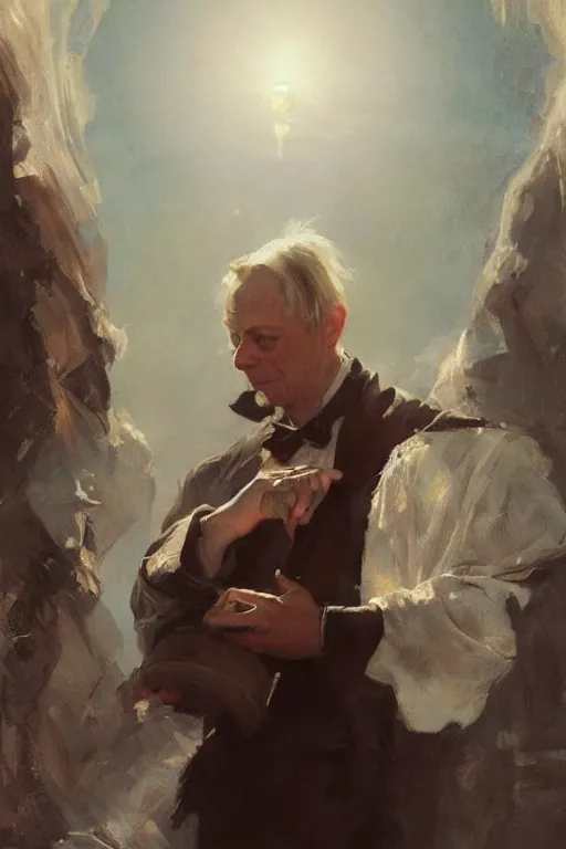 Image similar to beautiful portrait of anthropomorphic loaf of bread steve buscemi, art by anders zorn, wonderful masterpiece by greg rutkowski, beautiful cinematic light, american romanticism thomas lawrence, greg rutkowski