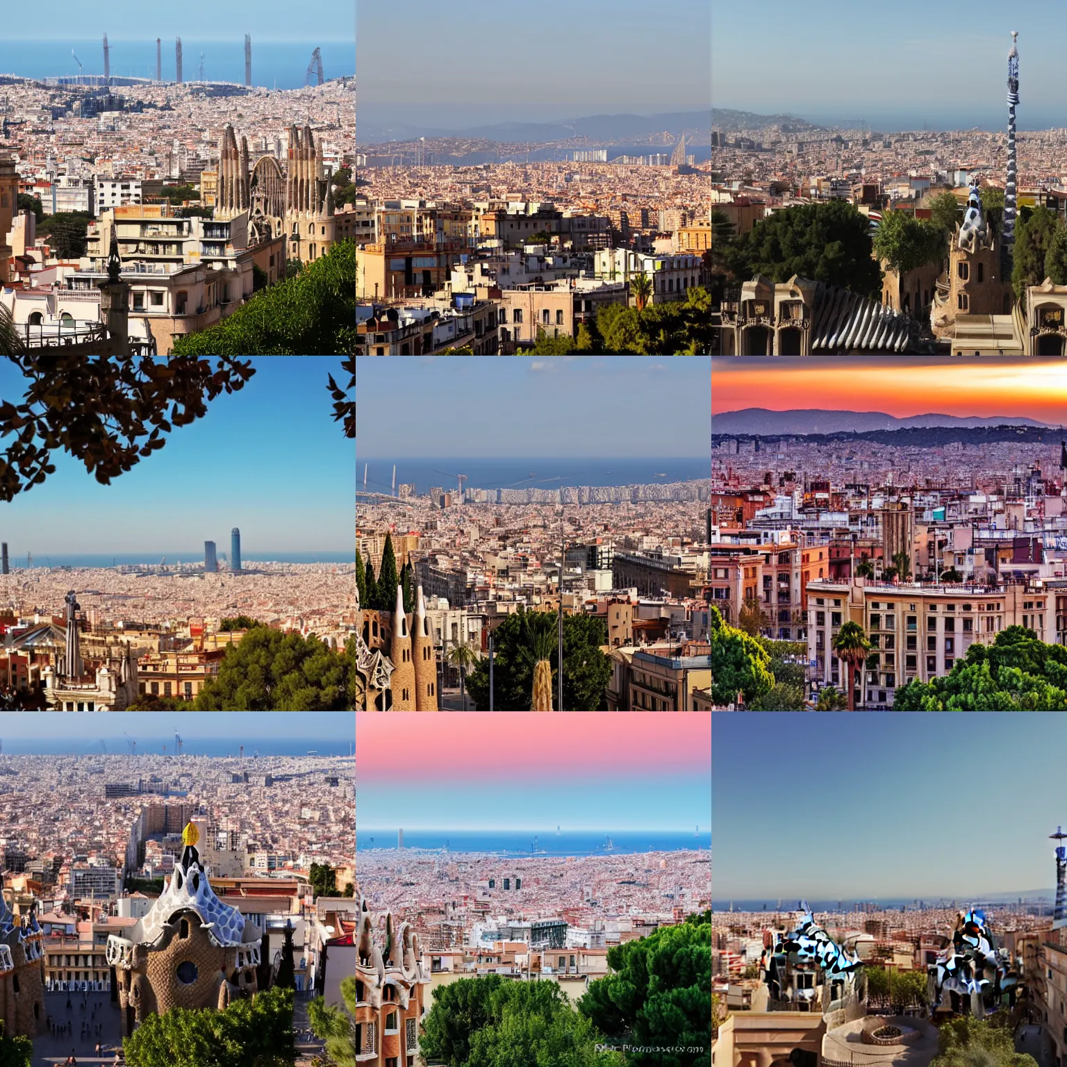 Prompt: Barcelona Skyline