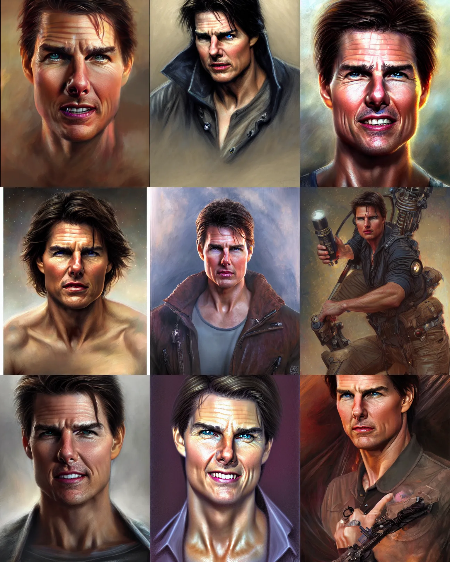 Prompt: tom cruise as the sandman | cinematic lighting | award - winning | closeup portrait | by donato giancola and mandy jurgens and charlie bowater | featured on artstation