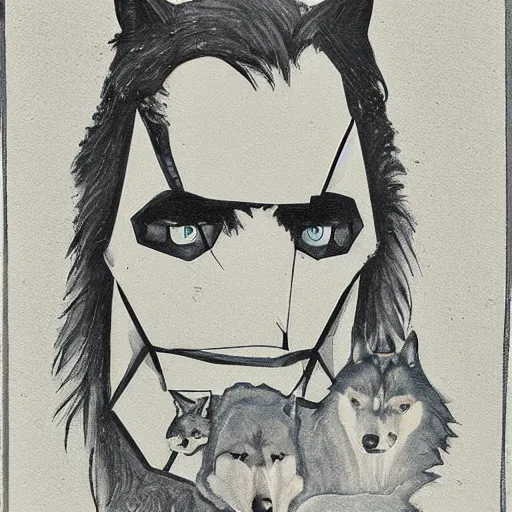 Image similar to portrait of the wolf detective