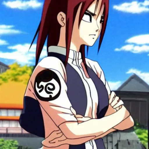 Image similar to screenshot from naruto (1999)anime emma watson as naruto uzamaki