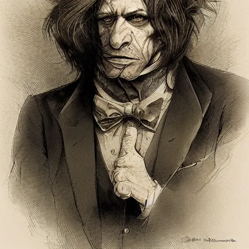 Image similar to mr hyde high resolution, high quality, by jean - baptiste monge