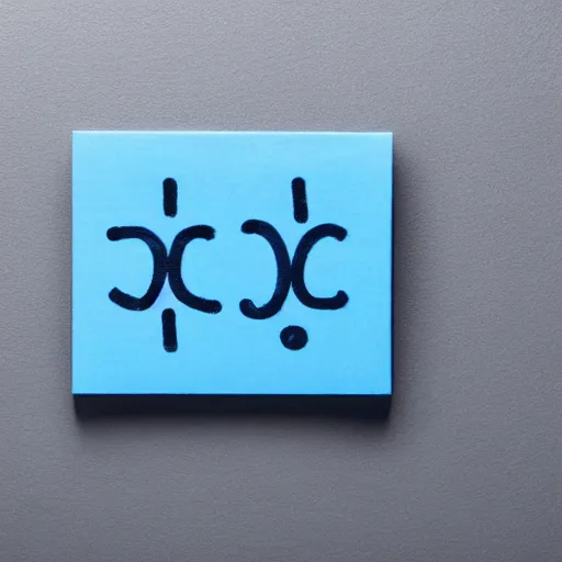 Prompt: a photo of a piece of cardboard with tic tac toe on it made of blue tape, gray background