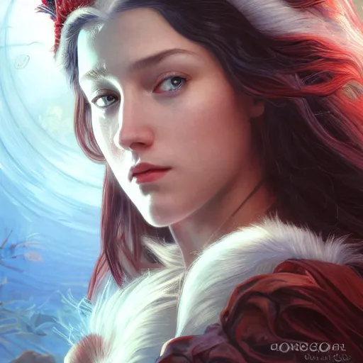 Prompt: portrait of a norse moon goddess, sonic the hedgehog, red trees background, with white skin, intricate, elegant, highly detailed, digital painting, artstation, concept art, smooth, sharp focus, illustration, art by artgerm and greg rutkowski and alphonse mucha and william - adolphe bouguereau