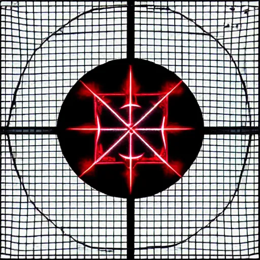 Image similar to satanic graph paper