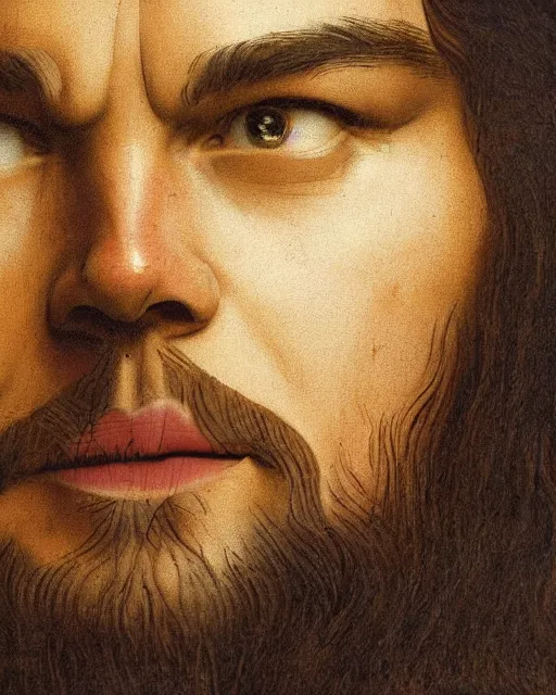 Image similar to leonardo dicaprio as leonardo da vinci