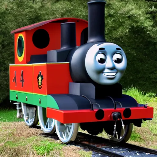 Image similar to thomas the military engine in the trolley dillema