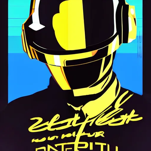 Image similar to daft punk concert in 1 bit art style