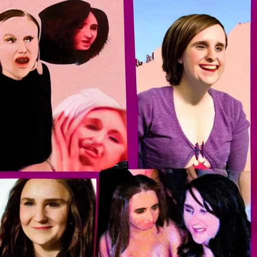 Image similar to monalisa smile, Girls Heart, girls hbo, lena dunham, bff