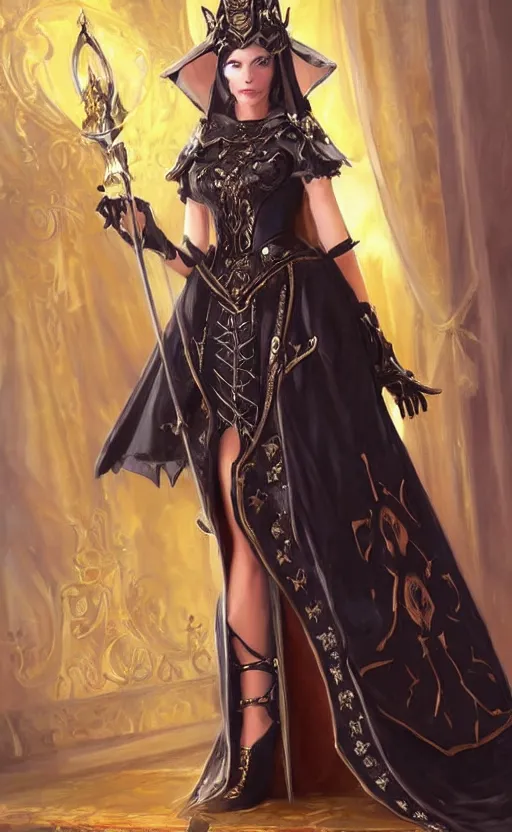 Image similar to Alchemy Imperial Princess knight gothic girl. By Konstantin Razumov, highly detailded