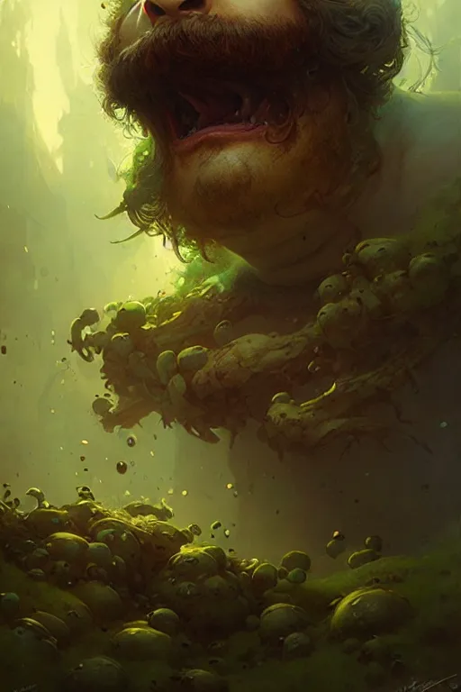 Image similar to great fat ent moss moustache by bayard wu, anna podedworna, gaston bussiere, greg rutkowski