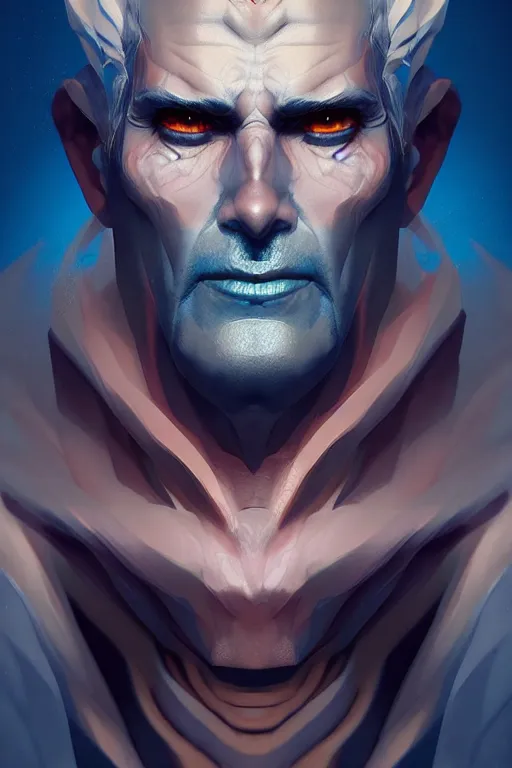 Prompt: the god hades, portrait, sharp focus, digital art, artstation, cgsociety, wlop, concept art, post processed, dynamic lighting, by emylie boivin, rossdraws and jazza