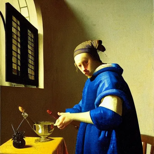 Prompt: Painting of Juice WRLD by Vermeer, Dutch Golden Age