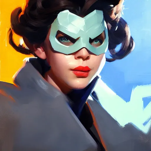 Prompt: greg manchess portrait painting of samweis gamdschie as overwatch character, medium shot, asymmetrical, profile picture, organic painting, sunny day, matte painting, bold shapes, hard edges, street art, trending on artstation, by huang guangjian and gil elvgren and sachin teng