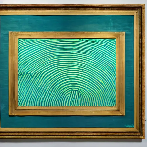 Image similar to james turrel exhibit blue green rectangle