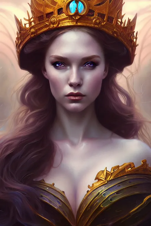 Image similar to photography alexey kurylev, sea queen, mysterious, deep focus, d & d, fantasy, complex, elegant, highly detailed, digital painting, artstation, concept art, matte, clear focus, illustration, hearthstone, artgerm art, greg rutkovsky and alphonse mucha