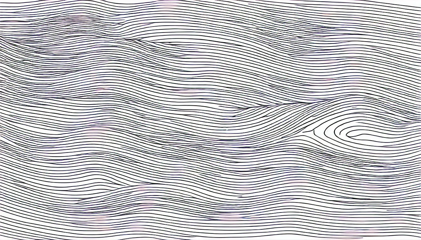 Image similar to elegant one line drawing of an ocean wave, the minimalist wave