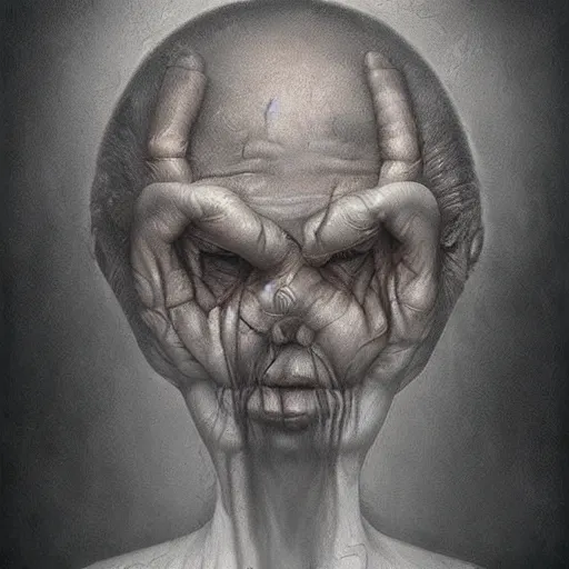 Prompt: glorious dissolution of being. by anton semenov, hyperrealistic photorealism acrylic on canvas