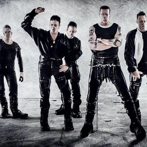 Prompt: photograph of rammstein