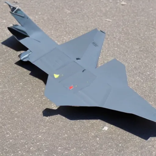 Prompt: a fighter jet made of floppy rubber