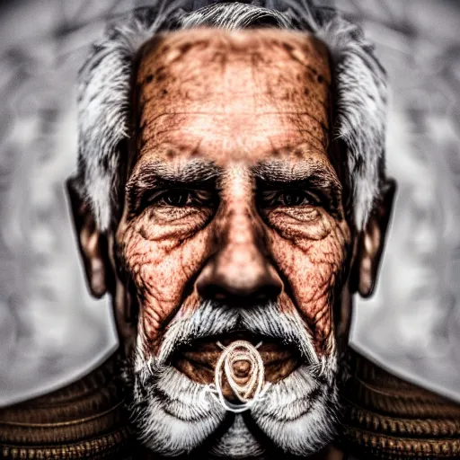 Prompt: portrait of an !!old!! man, 4k photo