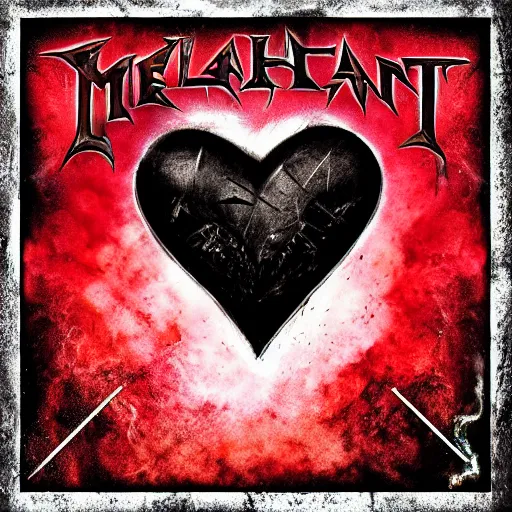 Prompt: metalheart album cover